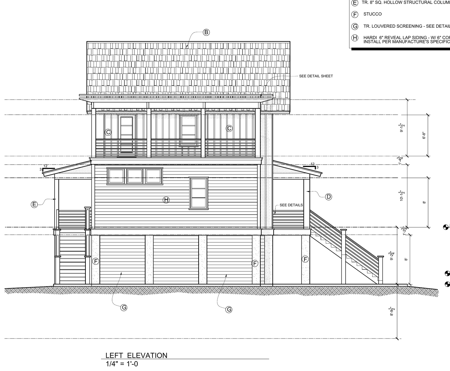 Left elevation